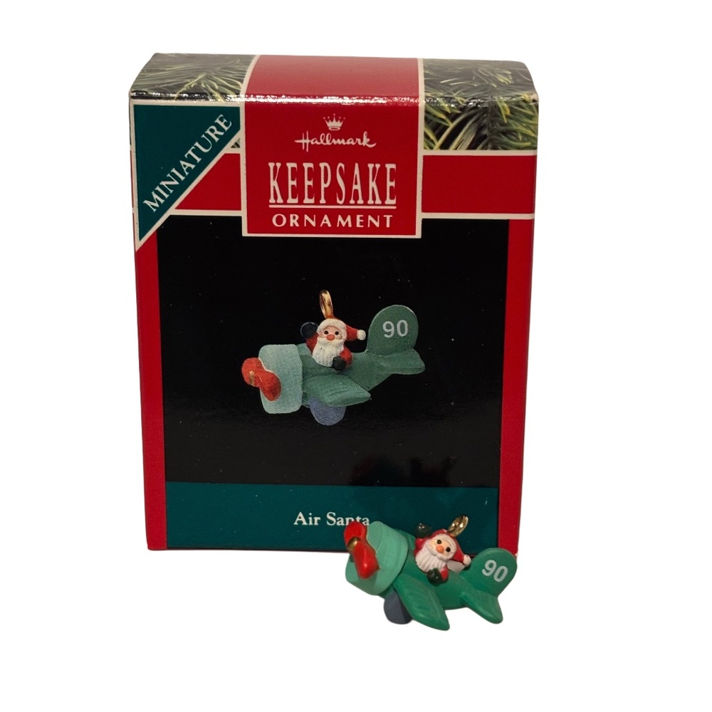 1990 Hallmark Keepsake Ornament Miniature Air Santa